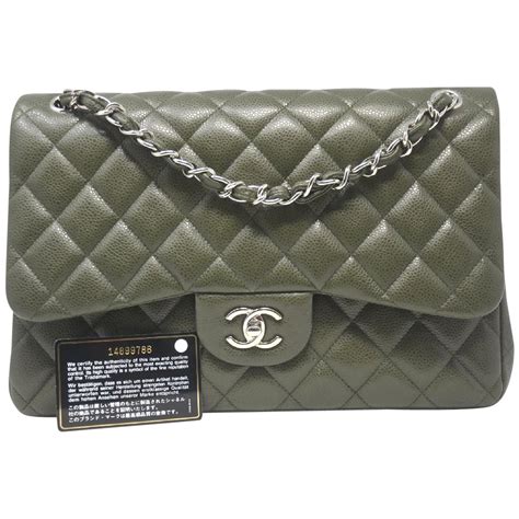 chanel green bag|olive green chanel bag.